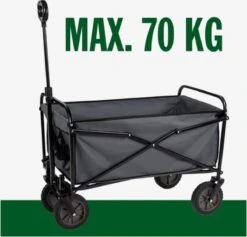 Hoogwaardige Bolderkar Opvouwbaar - Antraciet - Kinderen - Baby - Opslagkar - Bolderwagen - Tuinkar - Bolderkarren -Campingwinkel 1200x1150 16