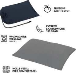 Dutch Mountains Slaapzak Goeree XL - Kussen 25x15cm - 220x90cm Katoenen Slaapzak - Tochtstrip -Campingwinkel 1200x1163 2