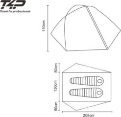 Expedition Tent T2 - Donker Groen - 2 Persoons -Campingwinkel 1200x1163 3