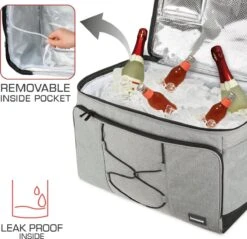 Bomoe Opvouwbare Koeltas IceBreezer KT53 - Koelbox Voor Onderweg - 53x37x32 Cm - 52 Liter - Picknicktas Perfect Voor Barbecues Of Festivals -Campingwinkel 1200x1163 5