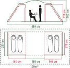 Coleman Spruce Falls 4 Vis-a-Vis Tent - Verduisterend - 4-Persoons -Campingwinkel 1200x1164 4
