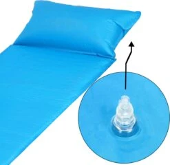 Springos Slaapmat | Zelfopblazend | 186 Cm | Inclusief Hoes & Hoofdkussen | Lichtblauw -Campingwinkel 1200x1166 14