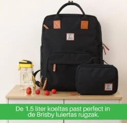 Brisby 4 Laags Geïsoleerde Koeltas - Lunchtas 1.5 Liter - Zwart -Campingwinkel 1200x1167 5