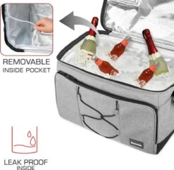 Bomoe Opvouwbare Koeltas IceBreezer KT43 - Koelbox Voor Onderweg - 43x32x28 Cm - 45 Liter - Picknicktas Perfect Voor Barbecues Of Festivals -Campingwinkel 1200x1176 10