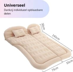 Opblaasbaar Auto Matras - Auto Luchtbed Grijs - Achterbank En Achterbak - Tweepersoons 3-in-1 Universeel Automatras - Inclusief Elektrische Pomp En Accessoires - Kampeer Luchtbed Voor Reizen -Campingwinkel 1200x1180 1