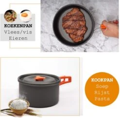 Camping Outdoor Kookset 13-delig Camping Servies En Pannen Pannenset Keukengerei - BPA-vrij & Geen Giftige Stoffen - Opvouwbaar & Licht - Ideaal Voor Reizen, Festival, Wandelen -Campingwinkel 1200x1180 17