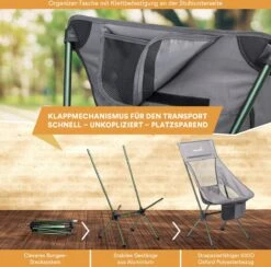 Skandika Campingstoel Compact SET – Campingstoelen – Campingstoel Tot 150 Kg Belastbaar - Kampeerstoel, Visstoel, Kleine Pakmaat, Opvouwbaar, Stabiel, Licht, Comfortabel Gepolsterd – Draagtas Meegeleverd – Vouwstoel – Kampeermeubelen – Grijs 10 Skandika Campingstoel Compact SET – Campingstoelen – Campingstoel Tot 150 Kg Belastbaar - Kampeerstoel, Visstoel, Kleine Pakmaat, Opvouwbaar, Stabiel, Licht, Comfortabel Gepolsterd – Draagtas Meegeleverd – Vouwstoel – Kampeermeubelen – Grijs -Campingwinkel 1200x1184 2