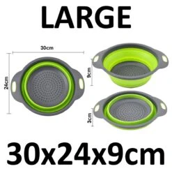 Merkloos Inklapbare Vergiet - Opvouwbaar - Groot - Blauw - Siliconen -Campingwinkel 1200x1189 16