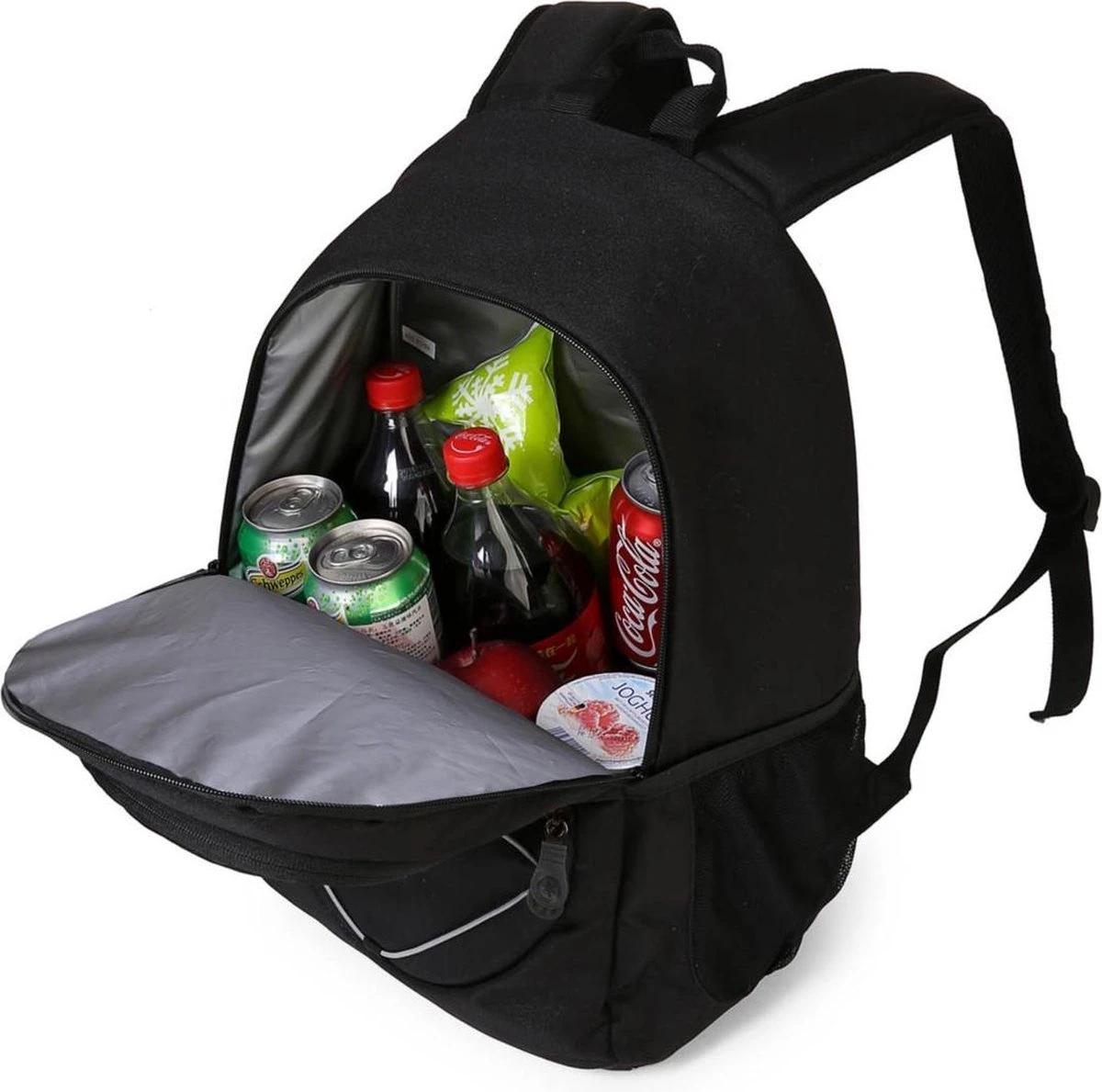 Koeltas Rugzak (25L) - Geschikt Voor 28 Blikjes - Lunchtas Voor Dames En Heren - Zwart 2 Koeltas Rugzak (25L) - Geschikt Voor 28 Blikjes - Lunchtas Voor Dames En Heren - Zwart - Afbeelding 2