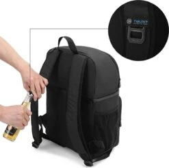 Koeltas Rugzak (28L) - Geschikt Voor 16 Blikjes - Lunchtas Voor Dames En Heren - Zwart 15 Koeltas Rugzak (28L) - Geschikt Voor 16 Blikjes - Lunchtas Voor Dames En Heren - Zwart -Campingwinkel 1200x1190 14