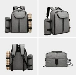 Kono Koeltas - Koelrugzak - Picknick - Picknicktas Met Flessenhouder - Koelrugtas Met Picknickkleed - Grijs (E6915 GY) 15 Kono Koeltas - Koelrugzak - Picknick - Picknicktas Met Flessenhouder - Koelrugtas Met Picknickkleed - Grijs (E6915 GY) -Campingwinkel 1200x1191 11