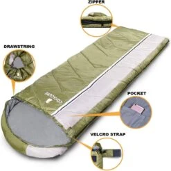 COVACURE 1.5/0.8kg Slaapzak, 3 Seizoenen Ultra Warm & Lichtgewicht Slaapzak Voor Volwassenen, Envelop Compacte Outdoor Slaapzakken Met Draagbare Compressie Tas Voor Camping, Rugzakken, Wandelen... -Campingwinkel 1200x1193 2