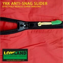 LOWLAND OUTDOOR® Donzen Slaapzak - Companion Economy - 210x80 Cm - Rood -Campingwinkel 1200x1196 10