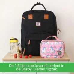 Brisby 4 Laags Geïsoleerde Koeltas - Lunchtas 1.5 Liter - Roze Eenhoorn -Campingwinkel 1200x1198 22