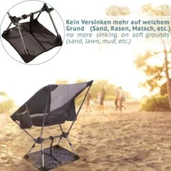 Smartpeas Campingstoel Van Stevig 600D Polyester En Aluminium - Lichtgewicht En Opvouwbaar - Camping Gadget Inclusief Zijzakken +Plus: Strandmat & Draagtas -Campingwinkel 1200x1198