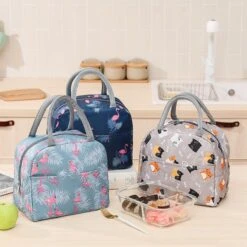 Koeltas - Lunchtas - Volwassenen En Kinderen - Compact & Handig: Zomer - Picknick -School - Lunch - Werk - Blauw Flamingo -Campingwinkel 1200x1198 27