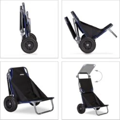 Relaxdays Strandkar Opvouwbaar - Strandstoel Met Zonnedak - Strand Stoel Op Wielen -Campingwinkel 1200x1198 4