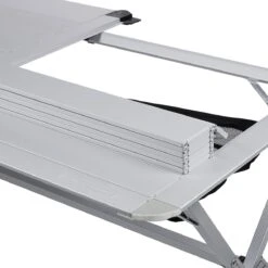 Campart Campingtafel XL TA-0806 - Opvouwbaar, Lichtgewicht En Met Verstelbare Poten - Kampeertafel Inklapbaar Inclusief Opbergtas - 140 X 80 X 70 Cm - Wit -Campingwinkel 1200x1199 1