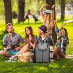 Kono Koeltas - Koelrugzak - Picknick - Picknicktas Met Flessenhouder - Koelrugtas Met Picknickkleed - Grijs (E6915 GY) 14 Kono Koeltas - Koelrugzak - Picknick - Picknicktas Met Flessenhouder - Koelrugtas Met Picknickkleed - Grijs (E6915 GY) -Campingwinkel 1200x1200 1083