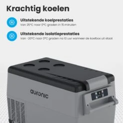 Auronic Elektrische Koelbox - 30.4L - Compressor - 12V En 240V - Grijs 17 Auronic Elektrische Koelbox - 30.4L - Compressor - 12V En 240V - Grijs -Campingwinkel 1200x1200 1091