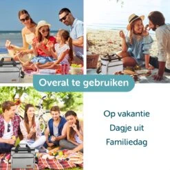 ForDig Koeltas L Grijs (15 Liter) - Gemaakt Van 600D Polyester Met PEVA-Voering - Ruimte Voor 20 Blikjes Of 10 Halve Liter Flessen - Opvouwbaar Koel Tas Met Easy-Acces Flap - Ruimte Voor Bestek - Picknick Cool Bag - Coolerbag - Grote Cooler -Campingwinkel 1200x1200 1103