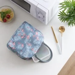 Koeltas - Lunchtas - Volwassenen En Kinderen - Compact & Handig: Zomer - Picknick -School - Lunch - Werk - Grijs Flamingo -Campingwinkel 1200x1200 1131