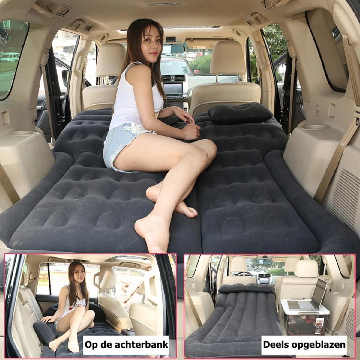 Merkloos Auto Luchtbed - Multifunctioneel - Achterbank - 2 Persoons - Opblaasbaar Bed - Luchtmatras - Reizen - Vakantie - Kamperen - Inclusief Elektrische Pomp - Zwart 7 Merkloos Auto Luchtbed - Multifunctioneel - Achterbank - 2 Persoons - Opblaasbaar Bed - Luchtmatras - Reizen - Vakantie - Kamperen - Inclusief Elektrische Pomp - Zwart - Afbeelding 7