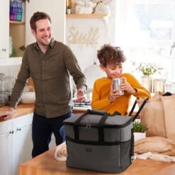 Packaway 4 Laags Geïsoleerde Koeltas - Lunchtas 40 Liter - Grijs -Campingwinkel 1200x1200 1190