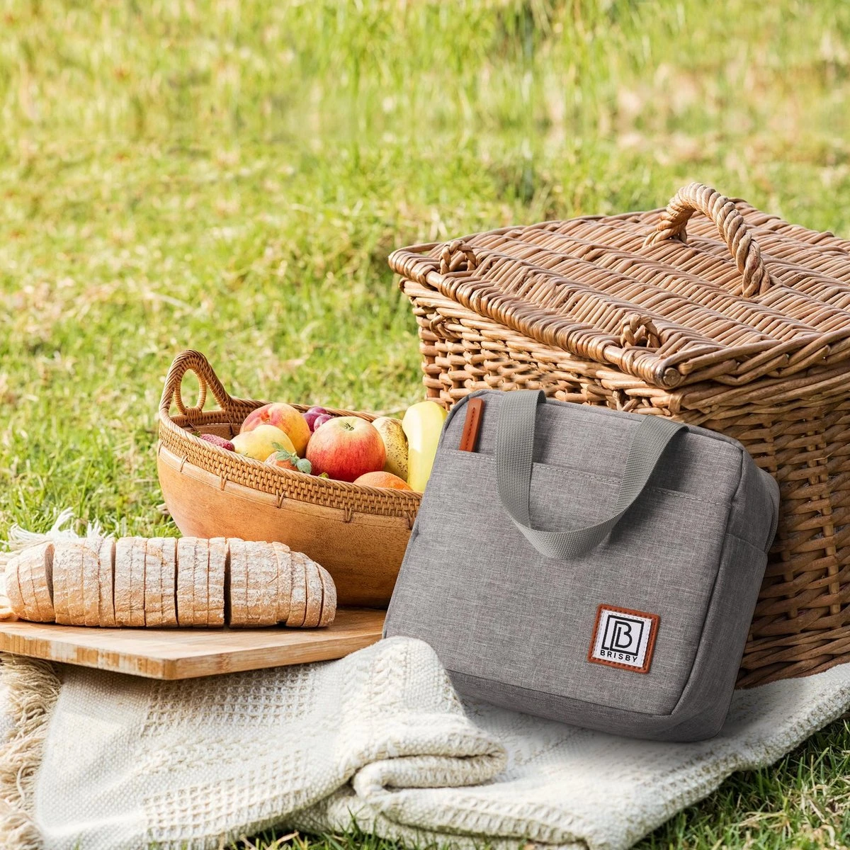 Brisby 4 Laags Geïsoleerde Koeltas - Lunchtas 4 Liter - Lichtgrijs 6 Brisby 4 Laags Geïsoleerde Koeltas - Lunchtas 4 Liter - Lichtgrijs - Afbeelding 6