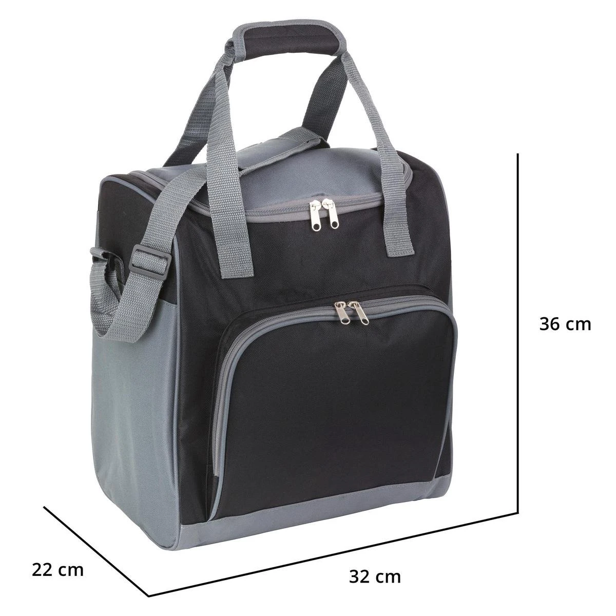 Basis Sterke Koeltas Set - 25 + 10 Liter - Lunchtas - Geïsoleerde Koeltassen - Picknicktas - Coolerbag - Zwart 11 Basis Sterke Koeltas Set - 25 + 10 Liter - Lunchtas - Geïsoleerde Koeltassen - Picknicktas - Coolerbag - Zwart - Afbeelding 11