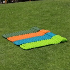 LVNRIDS Isomat, Zelfopblazend, Ultralicht, Luchtmatras, Camping, Zelfopblaasbaar, Opblaasbaar Matras, 3,9 Inch Dik, Met Voetperspomp En Kussen, Voor Camping, Reizen, Outdoor, Wandelen, Strand, Oranje -Campingwinkel 1200x1200 130