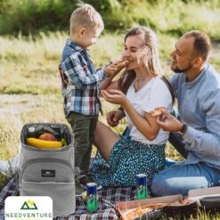 Needventure Koeltas - Lunchtas - Koelrugtas - Picknicktas - 20 Liter - Flessenhouder - Bieropener - Grijs -Campingwinkel 1200x1200 1308