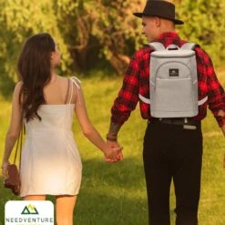 Needventure Koeltas - Lunchtas - Koelrugtas - Picknicktas - 20 Liter - Flessenhouder - Bieropener - Grijs -Campingwinkel 1200x1200 1314