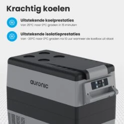 Auronic Elektrische Koelbox - 49.5L - Compressor - 12V En 240V - Grijs 15 Auronic Elektrische Koelbox - 49.5L - Compressor - 12V En 240V - Grijs -Campingwinkel 1200x1200 1319