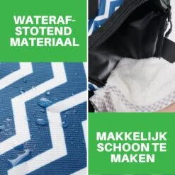 Brisby 4 Laags Geïsoleerde Koeltas - Lunchtas 10 Liter - Zigzag Blauw -Campingwinkel 1200x1200 1349