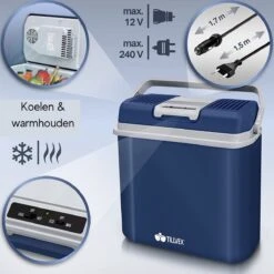 Tillvex- Koelbox, Coolbox, 24 Liter, Blauw -Campingwinkel 1200x1200 1392