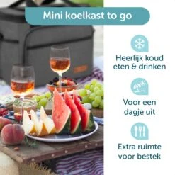 ForDig Koeltas L Zwart (15 Liter) - Gemaakt Van 600D Polyester Met PEVA-Voering - Ruimte Voor 20 Blikjes Of 10 Halve Liter Flessen - Opvouwbaar Koel Tas Met Easy-Acces Flap - Ruimte Voor Bestek - Picknick Cool Bag - Coolerbag - Grote Cooler -Campingwinkel 1200x1200 1396