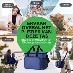 Packaway 4 Laags Geïsoleerde Koeltas - Lunchtas 15 Liter - Blauw 20 Packaway 4 Laags Geïsoleerde Koeltas - Lunchtas 15 Liter - Blauw -Campingwinkel 1200x1200 1457