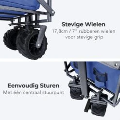 LifeGoods Bolderkar - Opvouwbaar - Tot 80KG - 94L - Wasbaar Polyester - 98x45cm - Blauw/Grijs 19 LifeGoods Bolderkar - Opvouwbaar - Tot 80KG - 94L - Wasbaar Polyester - 98x45cm - Blauw/Grijs -Campingwinkel 1200x1200 1651