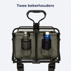 LifeGoods Bolderkar - Opvouwbaar - Draaibare Wielen - 2 Standen - 70KG Draagkracht - Groen -Campingwinkel 1200x1200 1683