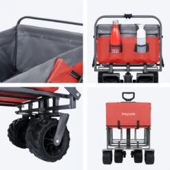 LifeGoods Bolderkar - Opvouwbaar - Tot 80KG - 94L - Wasbaar Polyester - 98x45cm - Rood/Grijs 13 LifeGoods Bolderkar - Opvouwbaar - Tot 80KG - 94L - Wasbaar Polyester - 98x45cm - Rood/Grijs -Campingwinkel 1200x1200 1706