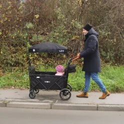 FableKids LEO X4Lite Opvouwbare Handkar Met Dak Onyx Zwart -Campingwinkel 1200x1200 1767