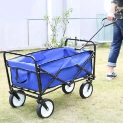 Merkloos Bolderkar - Bolderkar Opvouwbaar - Bolderwagen - Bolderwagen Opvouwbaar - Blauw -Campingwinkel 1200x1200 1783