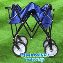Merkloos Bolderkar - Bolderkar Opvouwbaar - Bolderwagen - Bolderwagen Opvouwbaar - Blauw -Campingwinkel 1200x1200 1785