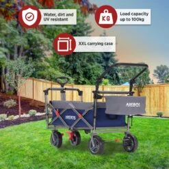 AREBOS Premium Steekwagen Met Dak Opvouwbare Tuinkar Handkar Bolderkar Blauw / Grijs 14 AREBOS Premium Steekwagen Met Dak Opvouwbare Tuinkar Handkar Bolderkar Blauw / Grijs -Campingwinkel 1200x1200 1811
