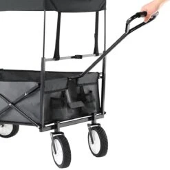 Monzana Bolderkar Opvouwbaar - 100 Liter - Met Afneembaar Dak Grijs -Campingwinkel 1200x1200 1824