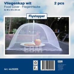 Vliegenkapjes Opvouwbaar 2 Stuks - Wit - 45 X 25 Cm | Flystopper -Campingwinkel 1200x1200 1847