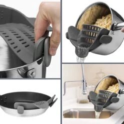 SensaHome- Siliconen Vergiet - Keuken Afgietdeksel - Afgiethulp - Siliconen - BPA Vrij - Grijs 24 SensaHome- Siliconen Vergiet - Keuken Afgietdeksel - Afgiethulp - Siliconen - BPA Vrij - Grijs -Campingwinkel 1200x1200 1906