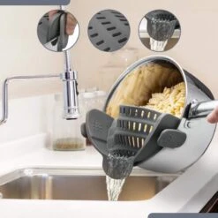 SensaHome- Siliconen Vergiet - Keuken Afgietdeksel - Afgiethulp - Siliconen - BPA Vrij - Grijs 26 SensaHome- Siliconen Vergiet - Keuken Afgietdeksel - Afgiethulp - Siliconen - BPA Vrij - Grijs -Campingwinkel 1200x1200 1908