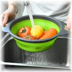 Merkloos Inklapbare Vergiet - Opvouwbaar - Groot - Blauw - Siliconen -Campingwinkel 1200x1200 1922